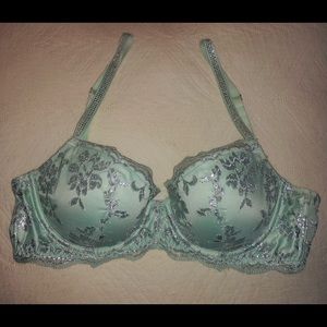 Aqua and silver Victoria’s Secret bra